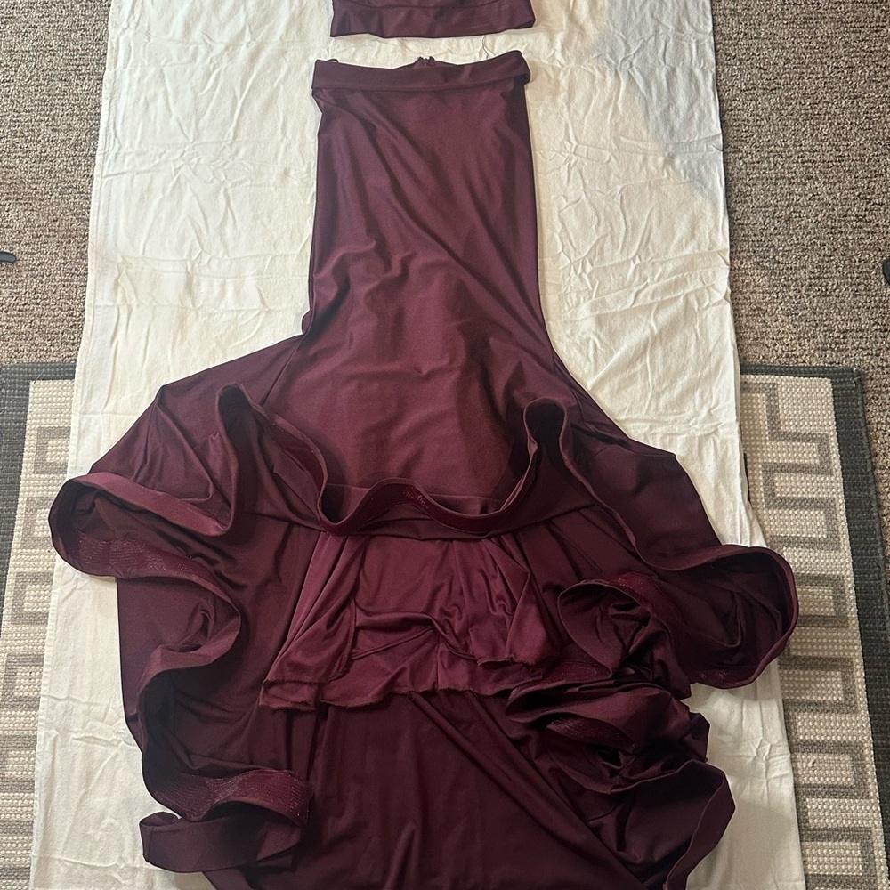 2 piece off the shoulder Jessica Angel gown. - Picture 2 of 15